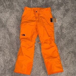 The North Face Vibrant Mandarin Orange Outdoor Snow Pants Medium
